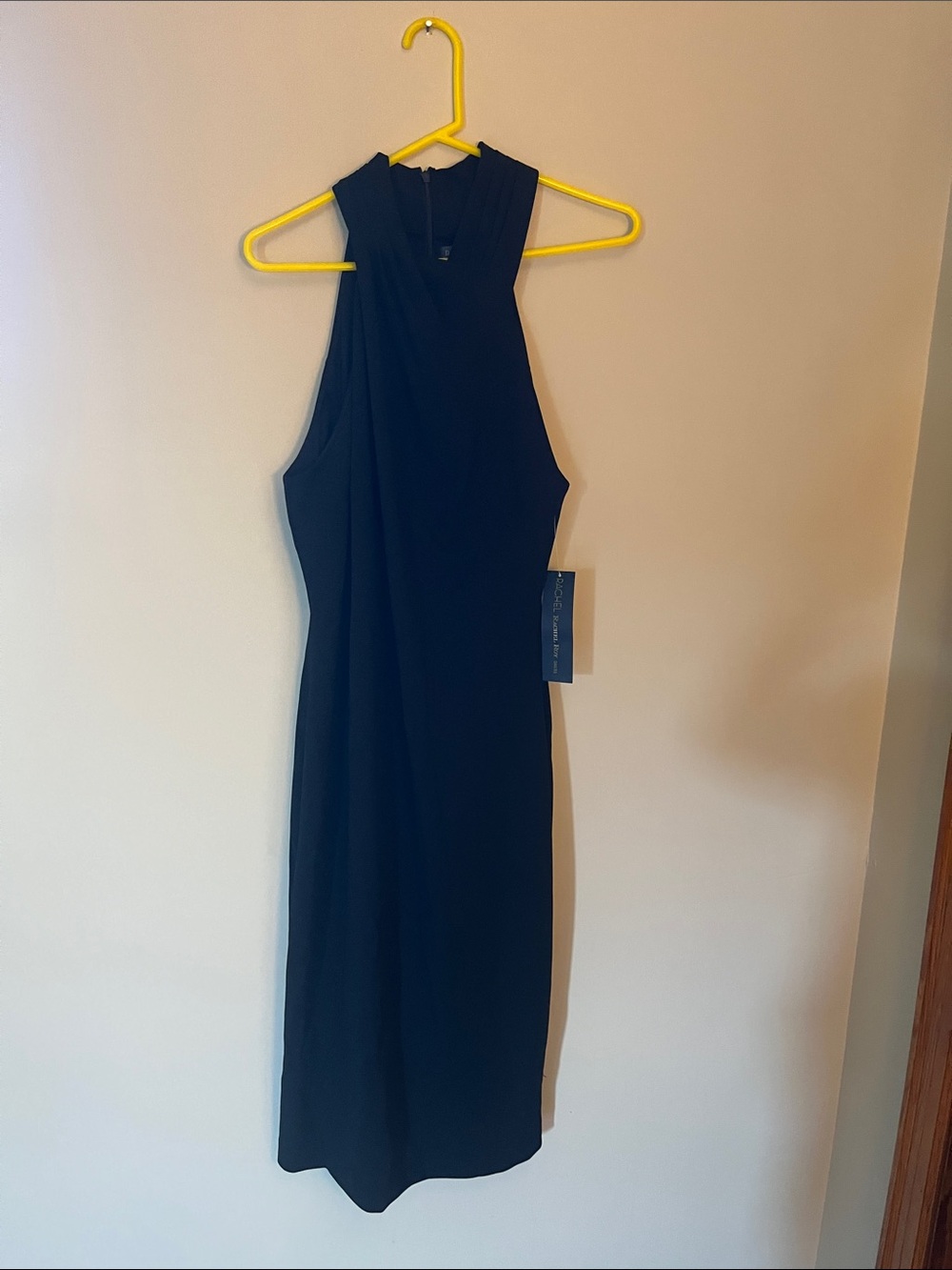 RACHEL Rachel Roy Black Halter Midi Dress